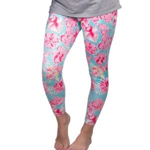 Simply Southern: Pink Floral Yoga Pants